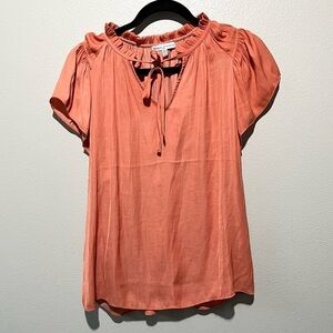 MAISON d'Amelie - NEW Sleeveless Light Weight Orange Flowy Top Size XS.